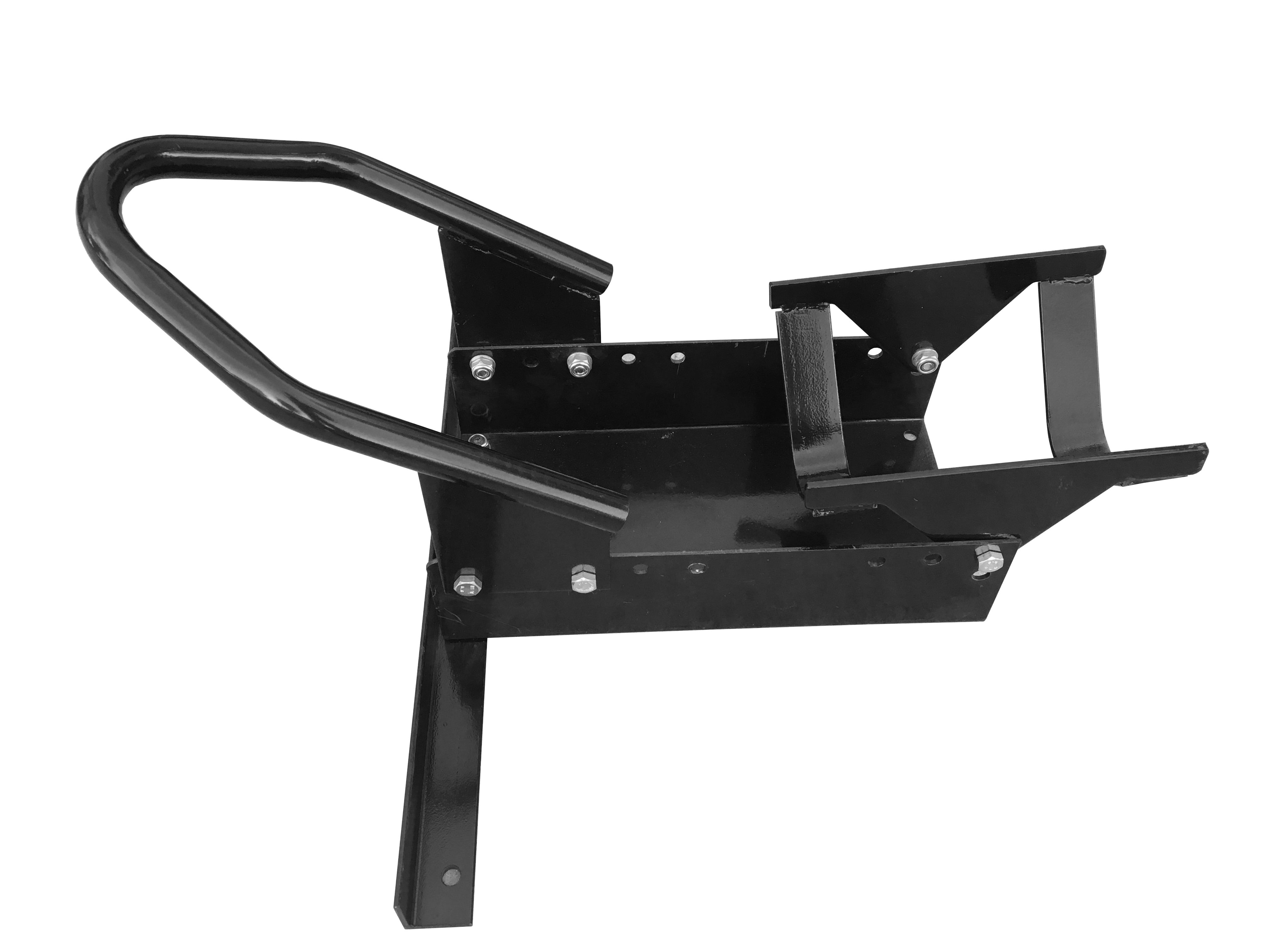 MaxxHaul 80077 Standard Motorcycle Wheel Chock with Pivoting Cradle