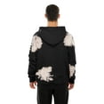 thumbnail image 5 of Men's New Era  Black New York Knicks Injection Bleached Out Raw Edge Hoodie, 5 of 5