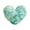 Mint Green, variant on Linnome Heart Shaped Tie Dye Plush Pillow Soft Texture for Valentine's Day Sofa Bedroom Home Decor Comfortable Decorative Cushion
