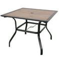 thumbnail image 5 of Sophia & William 5 Peices Outdoor Patio Metal Dining Set Swivel Chairs and Table Set, 5 of 8