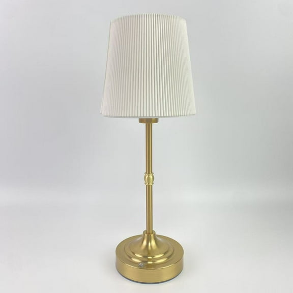 Still Wabi Desk lamps,Bedside Table Lamp for Bedroom - 3 Way Dimmable Touch Lamp USB C Charging Ports and AC Outlet, Small Lamp Wood Base Round Flaxen Fabric Shade