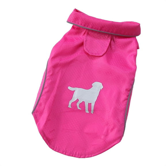 Pet Dog Raincoat, Waterproof Outdoor Jacket for Dogs, Stylish Pet Apparel for Walking, Jogging, Hunting, Reflective Design with Hood and Adjustable Belt
