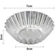 thumbnail image 4 of Molde de aluminio para tartas, molde para magdalenas, moldes para tartas de huevo, moldes para hornear, antiadherentes y reutilizables para magdalenas, pasteles, postres, helados, plateados, 40 Uds. Vhermosa YQ-1373, 4 of 8