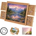 thumbnail image 1 of Tradeopia 1500 Pieces Rotating Puzzle Board with 4 Drawers and Cover, 1 of 6