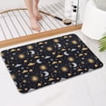 thumbnail image 4 of Dark Blue Celestial Pattern Bathroom Rugs Mat,Non Slip Microfiber Bathroom Rug,Rubber Backing,Soft Bathroom Mats for Bathroom Floor,Tub and Shower,17x27in(43x68cm), 4 of 5