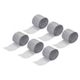 thumbnail image 1 of Uxcell Crepe Paper Streamer 32ft Long 1.37" Wide Silver Tone Pack of 6, 1 of 5
