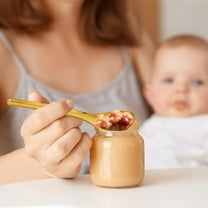 GAXIRE Baby Feeding Spoons 4-Pack 304 Stainless Steel Flat Bottom Safe Utensils for Infants and Toddlers