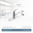 thumbnail image 4 of Moen Torrance One Handle Chrome Kitchen Faucet Side Sprayer Included, 4 of 7