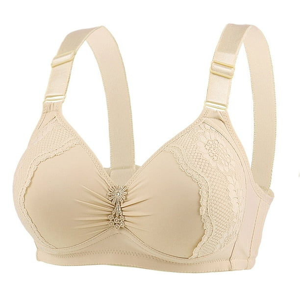 Full Coverage Sheer Padded Lace Plus Size Bras For Women Underwire