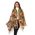 thumbnail image 3 of FORMRS Womens Scarf Winter Soft Long Big Warm Shawls Wrap Tassel Scarves, Vibrant Mushroom, 3 of 9