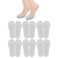 thumbnail image 2 of Gustave 6 Pairs Women No Show Socks Ultra Low Cut Liner Socks Non Slip Hidden Invisible Socks Thin Ice Silk Footies Socks for Flats Loafer Boat - Gray, 2 of 10