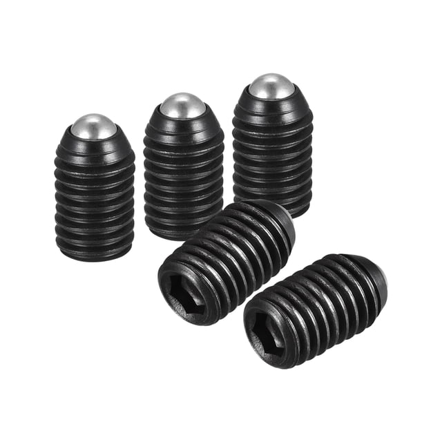 Unique Bargains Ball Point Set Screws, M10 x 16mm High Carbon Steel Metric Spring Hex Socket Grub Screw 20 Pack