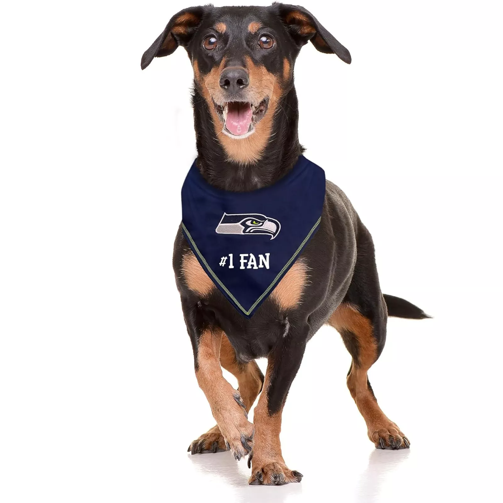 Pets First NFL Personalized Tie Bandana for Dogs & Cats Customizable Dog Bandana