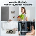 thumbnail image 4 of SYNCWIRE Upgraded Magnetic Phone Ring Holder for MagSafe, Magnetic Cell Phone Grip Stand Finger Ring Kickstand Two-Sided Magnetic Compatible with iPhone 16 Pro Max 15 14 13 12 MagSafe Accessories, 4 of 4