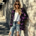 thumbnail image 5 of SCRAWLGOD Butterfly Comfy Cardigan for Women Loose Fit Sweatshirts for Women Casual Size S Long Sleeve Ladies Cardigan Sweaters with Pockets Long Sweater Cardigan, 5 of 7