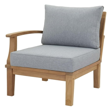 Minecraft Garden Furniture Mod Modern Contemporary Urban Design Outdoor Patio Balcony Garden Furniture Sofa End Chair, Wood, Grey Gray Natural ()