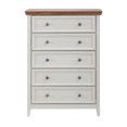 thumbnail image 6 of 31.50" Modern 5 Drawers Dresser For Living Room, Beige, 6 of 13