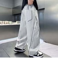 thumbnail image 4 of SJLDQY Boys Baggy Pants Summer Lightweight Breathable Wide Leg Pants Loose Fit Casual Trousers with Pockets, 4 of 5