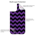 thumbnail image 4 of DistinctInk Custom SKIN / DECAL compatible with OtterBox Defender for iPhone 11 (6.1" Screen) - Black Purple Chevron Stripes - Chevron Stripes Pattern, 4 of 5