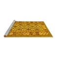 thumbnail image 2 of Ahgly Company Machine Washable Indoor Square Southwestern Yellow Country Area Rugs, 7' Square, 2 of 4