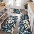 thumbnail image 2 of Pioneer Flower Floral Print Pattern Kitchen Rugs Sets Of 3,Kitchen Runner Rugs Non Skid Washable,Decorative Kitchen Floor Mats for Kitchen,Sink,Laundry,17"x30"+ 17"x47" + 17"x59", 2 of 6