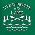 thumbnail image 4 of Wild Bobby, Life Is Better At The Lake, Women Racerback Tank Top, Kelly, X-Large, 4 of 4