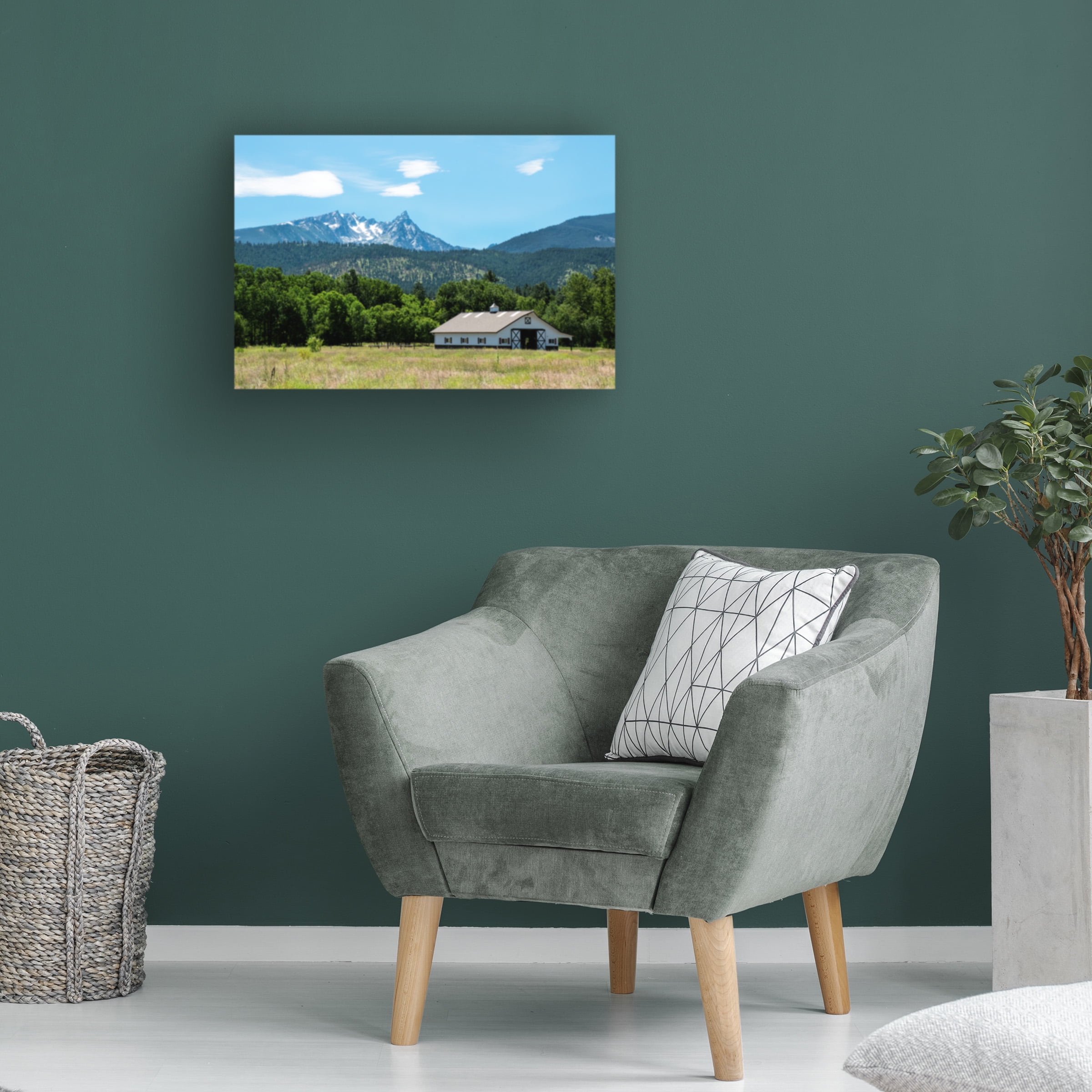 Robert Michaud 'Trapper Peak' Canvas Art