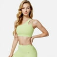 thumbnail image 4 of Active Women's One Shoulder Cutout Sports Bra - X Large, Green, 4 of 6
