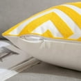 thumbnail image 4 of Set of 2 Embroidered Decorative Pillows Covers, Accent Pillows, Throw Pillows without Cushion Inserts Included 18x18 (Yellow), 4 of 7