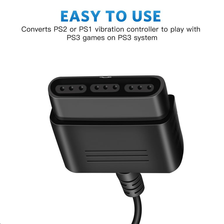 PS2 Controller To USB Adapter Converter Cable, Compatible With PS1/PS2  Controller Gamepad To PS3/PC Controller 