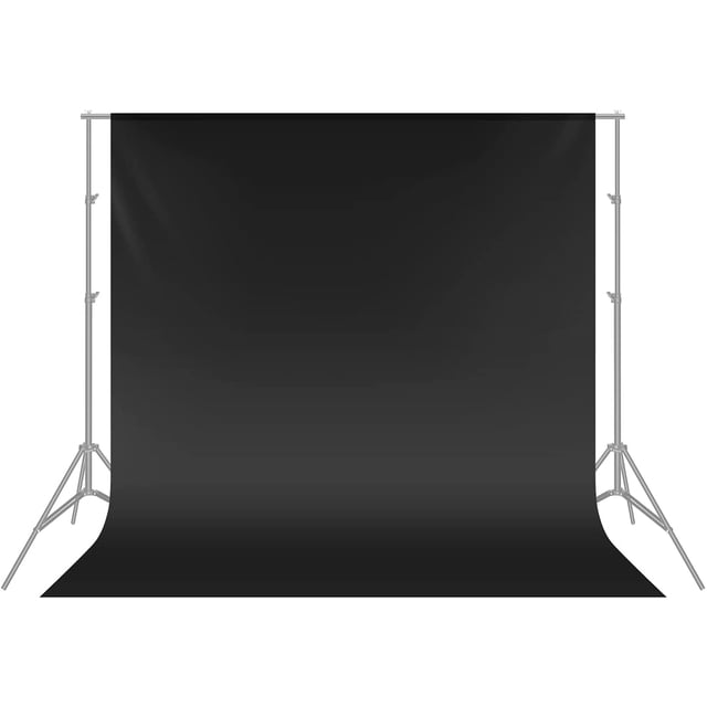 Fondo (negro) 3*3m estudio fotográfico plegable muselina pura para fotografía vídeo y televisión