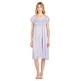 thumbnail image 2 of Casual Nights Women's Cap Sleeve Flower Silky Tricot Nightgown, 2 of 2