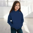 thumbnail image 2 of Toddler Hoodies for Girls Kids Navy Hoodie Casual Long Sleeve Hoodies Fall Winter Clothes Girls Sweatshirts Size 2T, 2 of 5