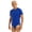 Blue, variant on Men's Alzheimer's Clothing Crew Neck Short Sleeve Adaptive Bodysuit Caring Nursing Leotard White 4XL