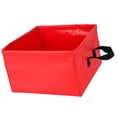 thumbnail image 2 of Maceta plegable a prueba de fugas cubo de campamento plegable de viaje portátil 13l rojo 13l, 2 of 10