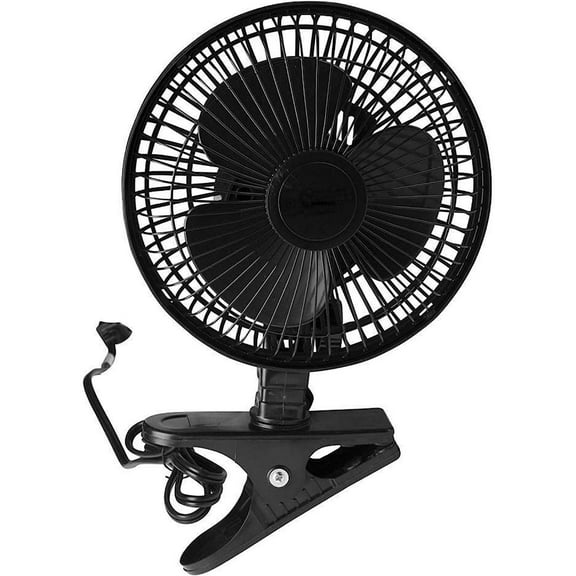 JOEY'Z 6'' 2 Speed Adjustable Clip On Tabletop Fan