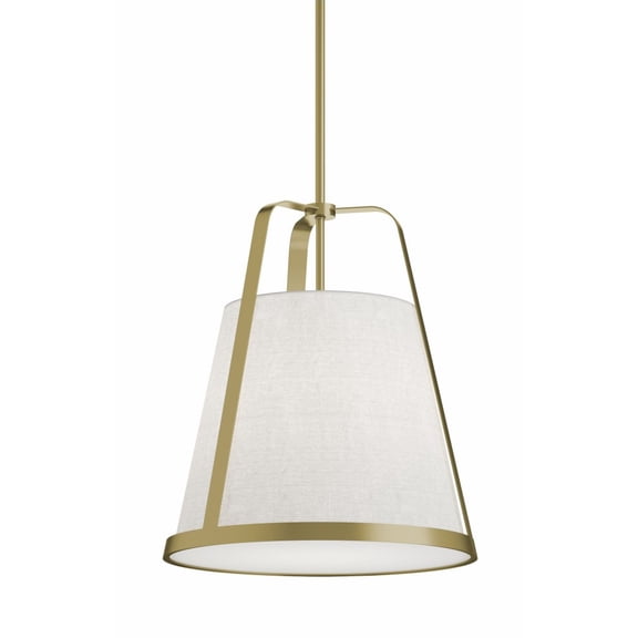 LIZP18MBLB AFX Lizzette - 1 LED Pendant-21 Inches Tall and 18 Inches Wide-Light Antique Brass Finish
