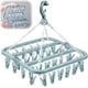 thumbnail image 1 of Clothes Drying Hanger and Hanging Sock Rack32 Clips drying rackRotary Wind-sock hanger for washing linefor Socks, Underwear, 1 of 5