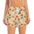 thumbnail image 4 of Lsque Floral Strawberr Printed Women's Running Shorts with Liner Pockets,Elastic Quick Dry Workout Athletic Gym Yoga Shorts,Womens High Waist Shorts-, 4 of 9