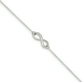 thumbnail image 1 of 925 Sterling Silver 9 Inch Plus 1 Infinity Symbol Anklet Ankle Bracelet, 1 of 6