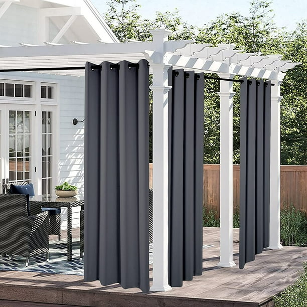 Indoor/Outdoor Curtains for Patio, Pergola and Cabana Sun Light