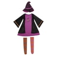thumbnail image 3 of Toddler Girls Long Sleeve Halloween Prints Ruffles Tulle Bowknot Dress Dress Clothes, 3 of 9