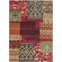SAFAVIEH Monaco Deacon Damask Area Rug, Multi, 5'1" x 7'7"