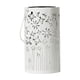 thumbnail image 2 of Faroles solares colgantes para exterior, farol LED de metal ahuecado para jardín, luz decorativa de hierro blanco para patio, 20 x 11 cm, resistente a la intemperie IP55, con energía solar., 2 of 7