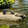 thumbnail image 2 of Turtle Terrace Basking Rock for Tank Habitat Aquarium Decor The Animal Animals Dark Grey, 2 of 8
