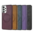 thumbnail image 4 of ELEHOLD Case for Samsung Galaxy A53 5G, Shockproof Slim Magnetic Leather Case, Compatible with MagSafe Accessories,Green, 4 of 4
