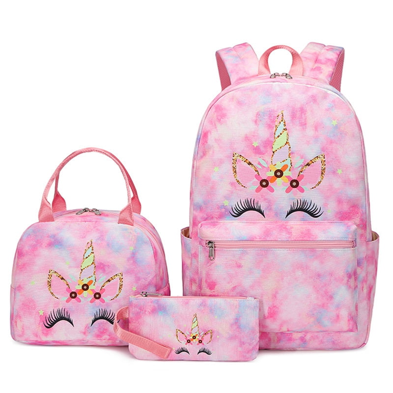 Riapawel Unicorn Backpack And Lunch Box For Girls, Unicorn Backpack For