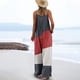 thumbnail image 3 of Trajes de Mujer Casual Suelto Impreso sin Mangas Correa Trasera, Cuello en V con Bolsillos para el Verano Y el Uso Diario, 3 of 6