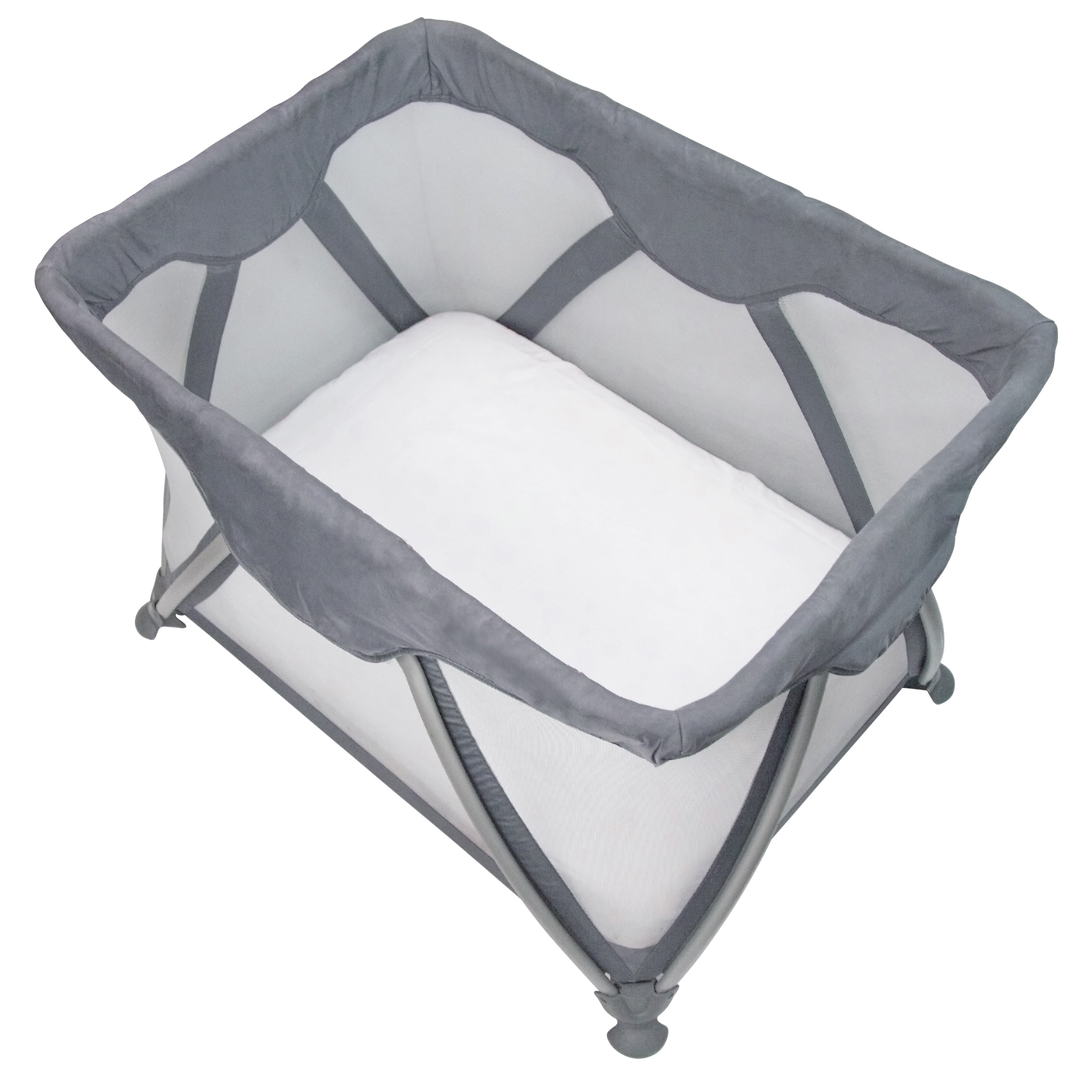 Kushies Portable Play Pen Fitted Flannel Sheet, White
