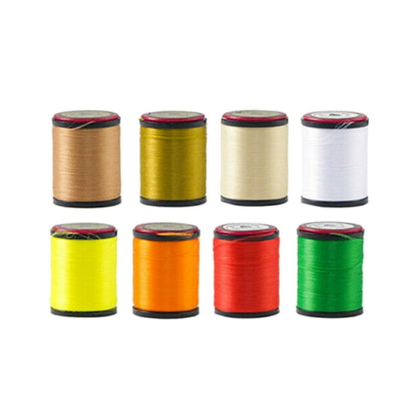 koolsoo 8x Fil à Mouches 120D pour Mouches Sèches et Humides Buzzers Streamers Matériaux de Pêche à la Mouche Couleur Vive